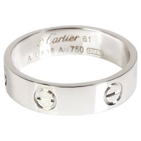 cartier love ring white gold small